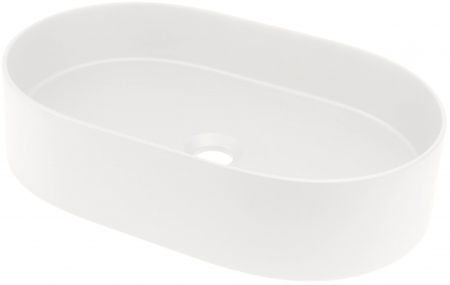 Chiuvete baie - Lavoar pe blat compozit alb Deante Silia, oval, 55 cm