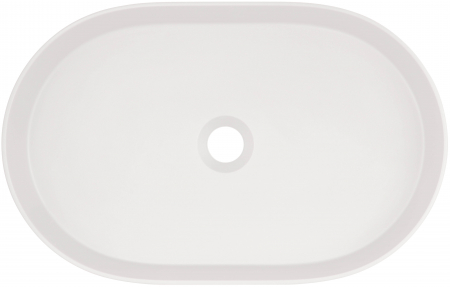Lavoar pe blat compozit alb Deante Silia, oval, 55 cm [1]