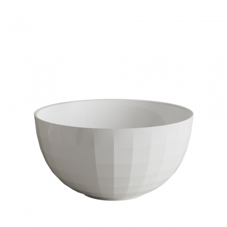 Lavoar pe blat din compozit alb lucios 42 cm, rotund, Marmite Lima [2]