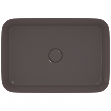 Lavoar pe blat gri lucios 55 cm, dreptunghiular, fara preaplin, Ideal Standard Ipalyss [3]