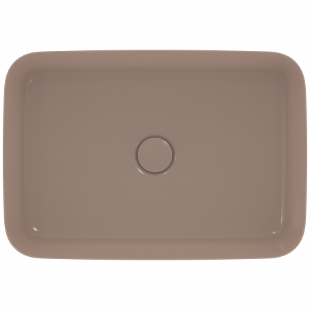Lavoar pe blat maro lucios 55 cm, dreptunghiular, fara preaplin, Ideal Standard Ipalyss [3]