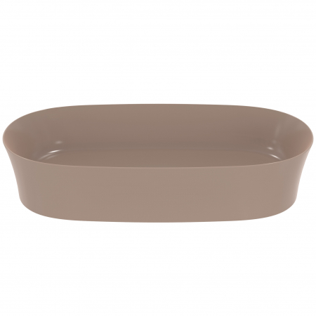 Lavoar pe blat maro lucios 60 cm, oval, fara preaplin, Ideal Standard Ipalyss [1]