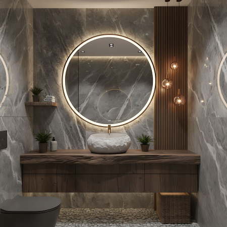 Lavoar pe blat, oval, imitatie piatra, Rea Mika [2]