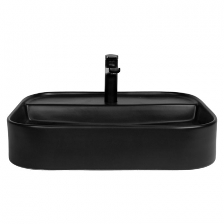 Lavoar pe blat negru, dreptunghiular, 55 cm, Fluminia Juno [1]