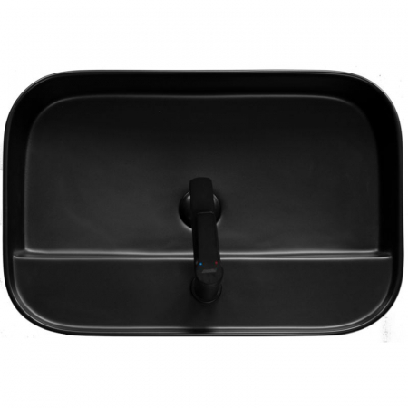 Lavoar pe blat negru, dreptunghiular, 65 cm, Fluminia Juno [2]