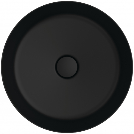 Lavoar pe blat negru mat 40 cm, rotund, fara preaplin, Ideal Standard Ipalyss [2]
