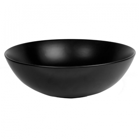 Lavoar pe blat negru mat 40 cm, rotund, Fluminia Sexy-Black [7]