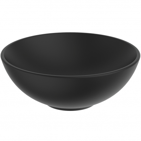 Baie - Lavoar pe blat negru mat 41 cm, rotund, Ideal Standard Strada