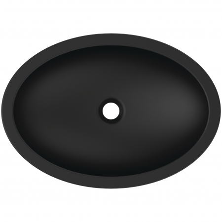 Lavoar pe blat negru mat 60 cm, oval, Ideal Standard Strada [3]