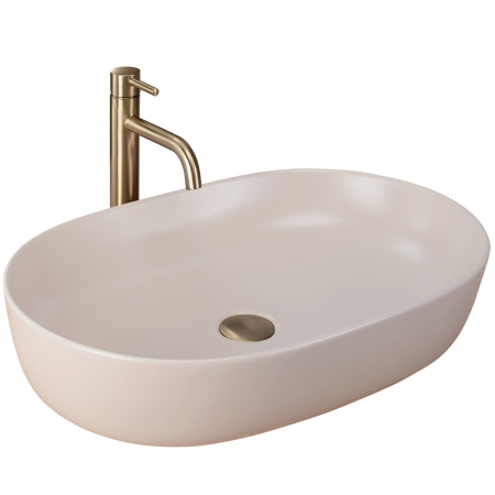 Lavoar cu montare pe blat 61 cm, bej mat, oval, Rea Cleo [0]