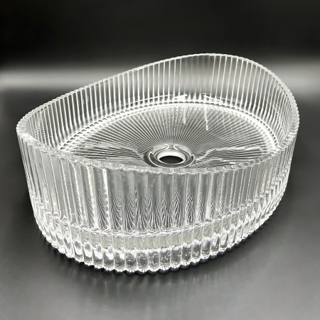 Lavoar baie 50x37 cm, oval, transparent, Rea Harper [4]