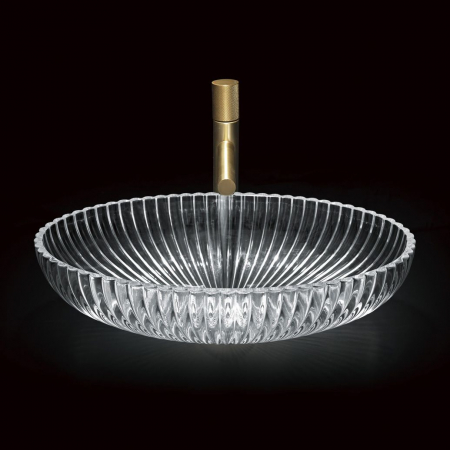 Lavoar pe blat transparent 51 cm, oval, Rea Nicole [2]
