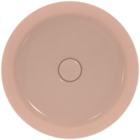 Lavoar pe blat roz lucios 40 cm, rotund, fara preaplin, Ideal Standard Ipalyss [2]