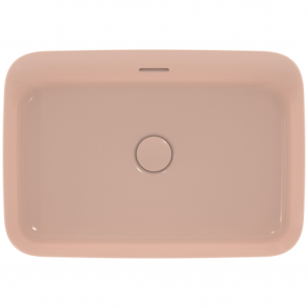 Lavoar pe blat roz lucios 55 cm, dreptunghiular, cu preaplin, Ideal Standard Ipalyss [3]