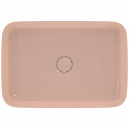 Lavoar pe blat roz lucios 55 cm, dreptunghiular, fara preaplin, Ideal Standard Ipalyss [3]