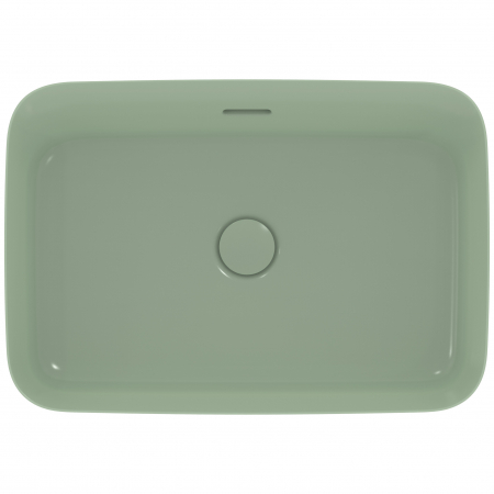 Lavoar pe blat verde lucios 55 cm, dreptunghiular, cu preaplin, Ideal Standard Ipalyss [3]