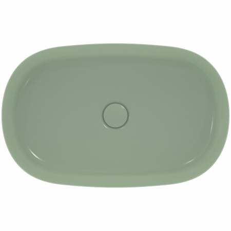 Lavoar pe blat verde lucios 60 cm, oval, fara preaplin, Ideal Standard Ipalyss [3]