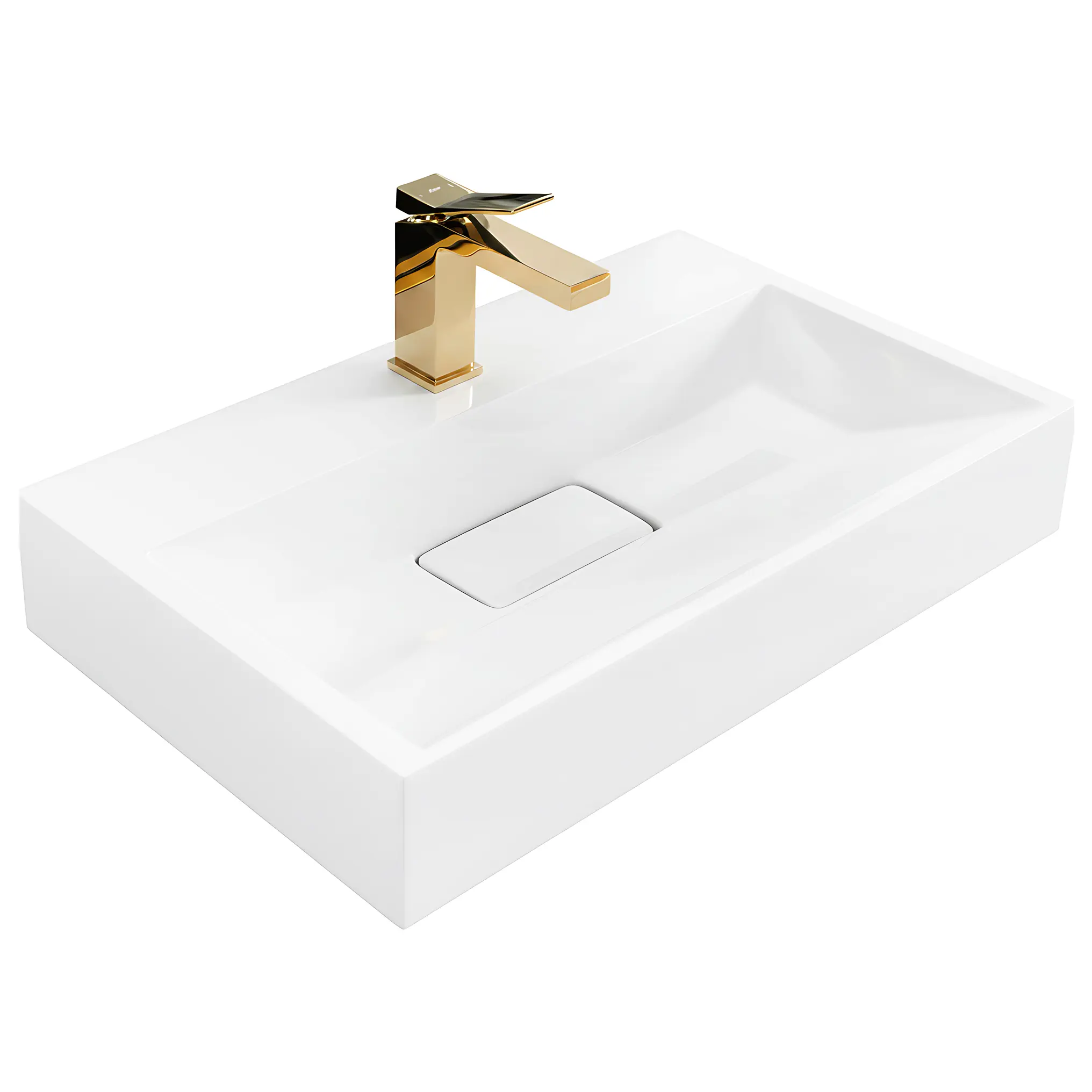 Lavoare baie pe blat - Lavoar dreptunghiular Rea Goya, alb mat, 60 x 37 cm