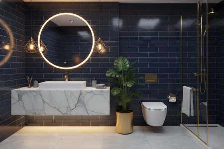 Lavoar cu montare pe blat 70 cm, alb, Rea Goya [4]