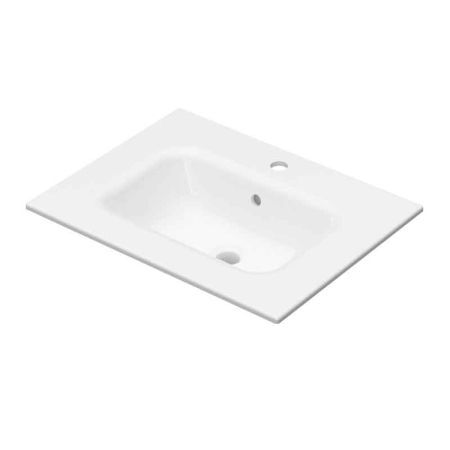Chiuvete baie - Lavoar pentru mobilier 60 x 46 cm, din ceramică, slim, alb,  Fluminia