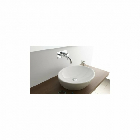Lavoar pe blat alb 58 cm, oval, Gala Soft [1]