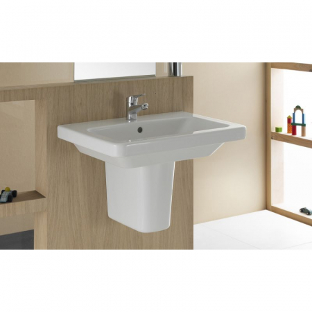 Lavoar suspendat alb 60 cm, dreptunghiular, Gala Street Square [1]