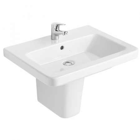 Chiuvete baie - Lavoar suspendat alb 60 cm, dreptunghiular, Gala Street Square