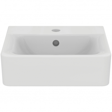 Lavoar suspendat alb 40 cm, dreptunghiular, orificiu baterie si preaplin, Ideal Standard Connect Cube [1]