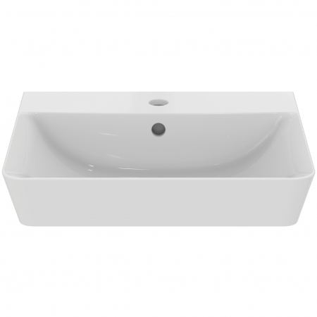 Lavoar suspendat alb 50 cm, orificiu baterie si preaplin, Ideal Standard Connect Air Cube [1]