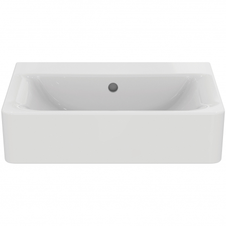 Lavoar suspendat alb 55 cm, dreptunghiular, cu preaplin, Ideal Standard Connect Cube [1]