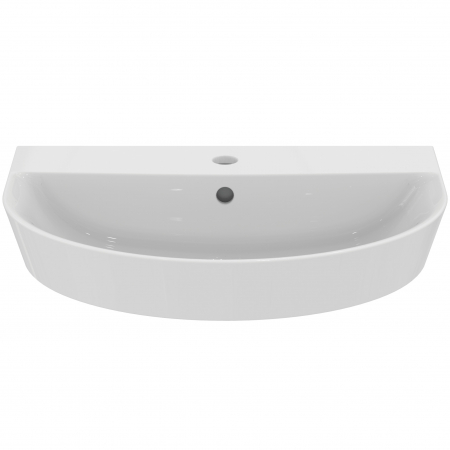 Lavoar suspendat alb 60 cm, asimetric, orificiu baterie si preaplin, Ideal Standard Connect Air [2]