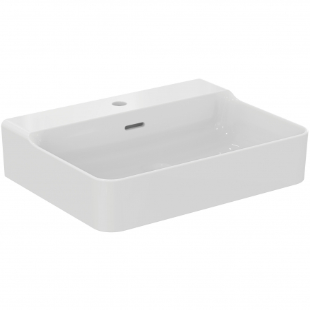 Chiuvete baie - Lavoar suspendat alb 60 cm, dreptunghiular, cu preaplin, Ideal Standard Conca