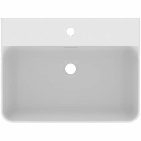 Lavoar suspendat alb 60 cm, dreptunghiular, cu preaplin, Ideal Standard Conca [2]