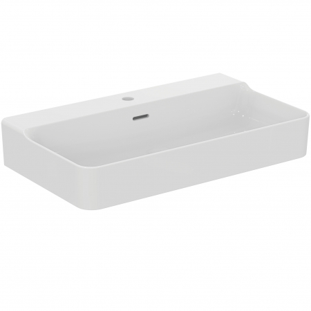Chiuvete baie - Lavoar suspendat alb 80 cm, dreptunghiular, cu preaplin, Ideal Standard Conca
