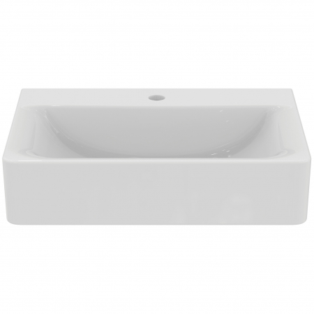 Lavoar suspendat alb 60 cm, dreptunghiular, orificiu baterie, Ideal Standard Connect Cube [1]
