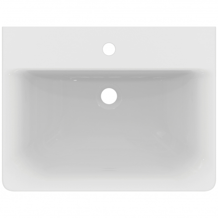 Lavoar suspendat alb 60 cm, dreptunghiular, orificiu baterie, Ideal Standard Connect Cube [2]