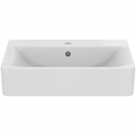 Lavoar suspendat alb 60 cm, dreptunghiular, orificiu baterie si preaplin, Ideal Standard Connect Cube [1]