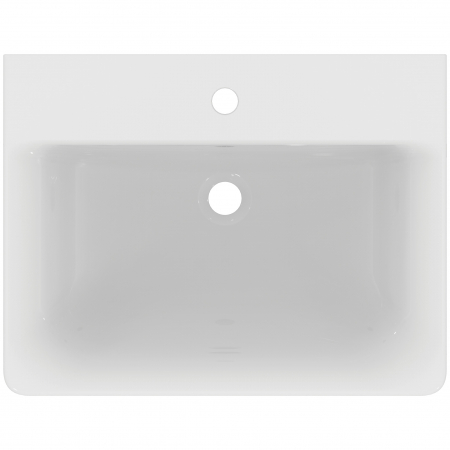Lavoar suspendat alb 60 cm, dreptunghiular, orificiu baterie si preaplin, Ideal Standard Connect Cube [3]