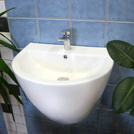 Lavoar suspendat alb lucios 53 cm Fluminia Andromeda [3]