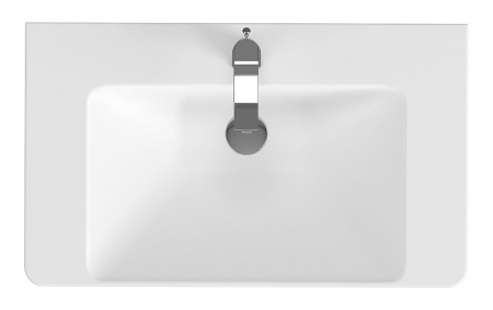 Lavoar suspendat alb 81 cm, dreptunghiular, Cersanit Mille [2]