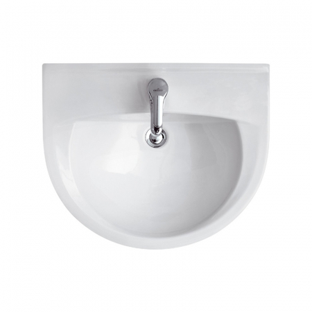 Chiuvete baie - Lavoar suspendat alb 50 cm, asimetric, Cersanit President