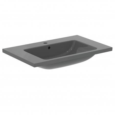 Baie - Lavoar suspendat gri lucios 80 cm Ideal Standard i.Life B