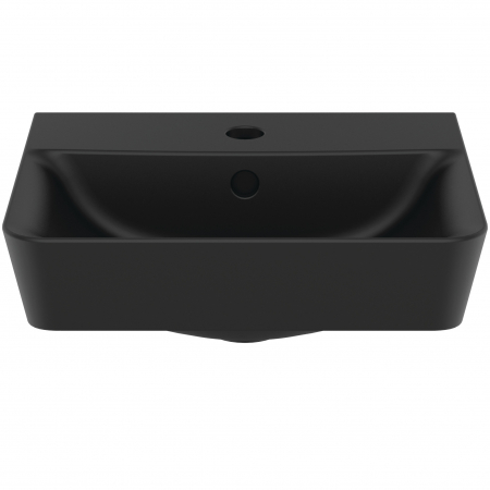 Lavoar suspendat negru mat 40 cm, orificiu baterie si cu preaplin, Ideal Standard Connect Air [1]