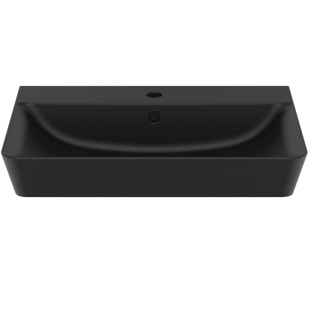 Lavoar suspendat negru mat 60 cm, orificiu baterie si cu preaplin, Ideal Standard Connect Air [1]