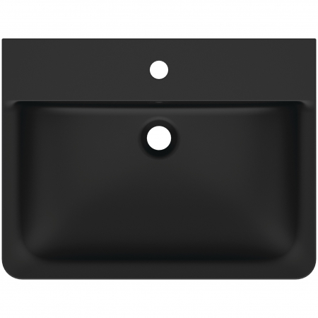 Lavoar suspendat negru mat 60 cm, orificiu baterie si cu preaplin, Ideal Standard Connect Air [2]