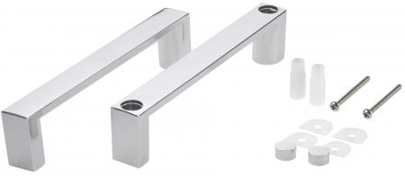 Accesorii dus - Maner pentru usa de dus, patrat, crom, Deante Silia