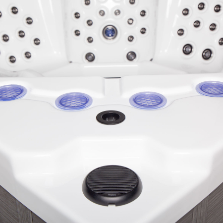 Minipiscină jacuzzi 6 persoane, sterling silver, 100 jeturi, iluminare LED, 218 × 218 × 90 cm, Wellis Avatar Deluxe [12]