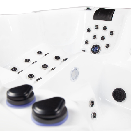 Minipiscină jacuzzi 6 persoane, sterling silver, 100 jeturi, iluminare LED, 218 × 218 × 90 cm, Wellis Avatar Deluxe [6]