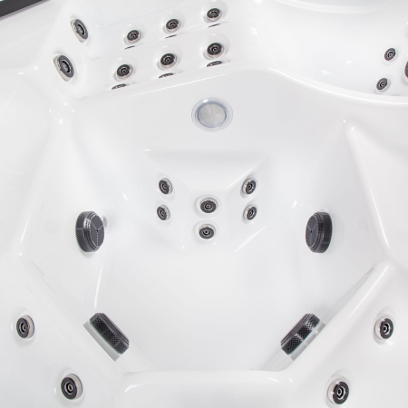 Minipiscină jacuzzi 6 persoane, sterling silver, 100 jeturi, iluminare LED, 218 × 218 × 90 cm, Wellis Avatar Deluxe [4]
