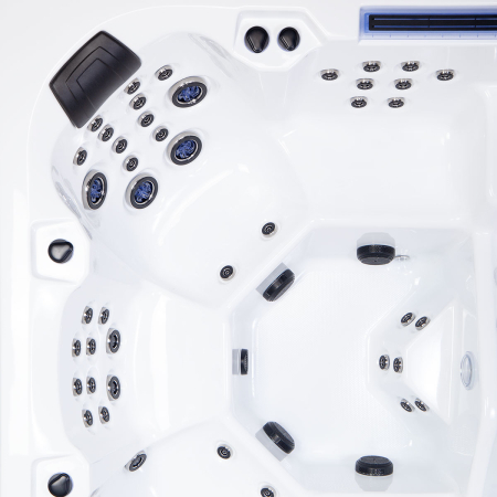 Minipiscina jacuzzi, 6 persoane, 100 de jeturi, sterling silver, cu sistem audio MyMusic 2.0, suport pentru tabletă, iluminare laterala,  Avatar Cinema [3]